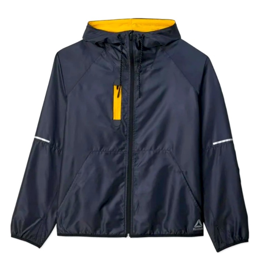 Reebok Mens & Big Mens Agility Full Zip Hoodie with thumb 👍🏼 holes great buy